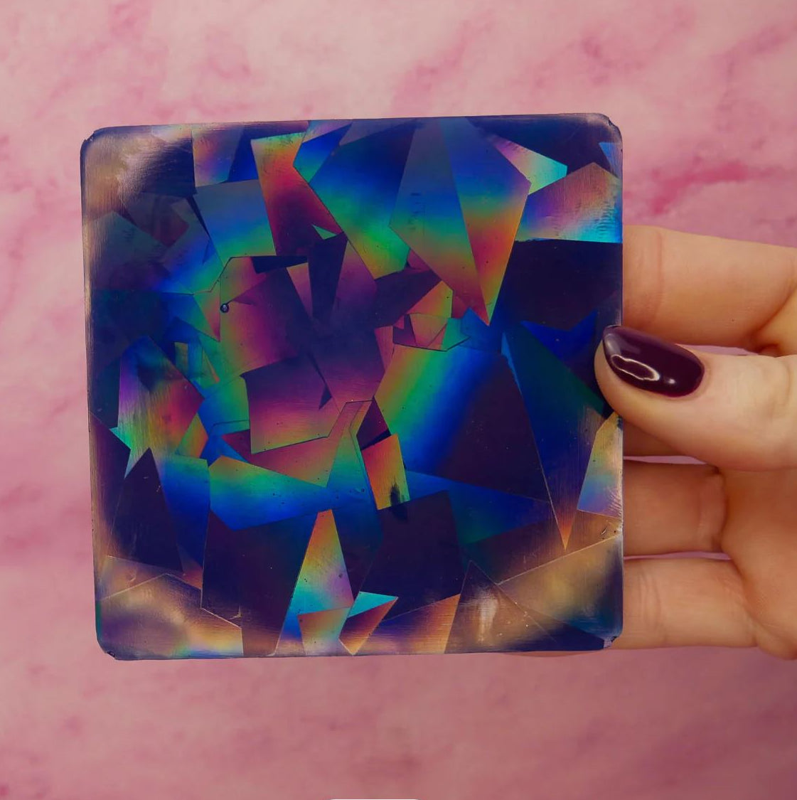 Create Holographic Resin Coasters