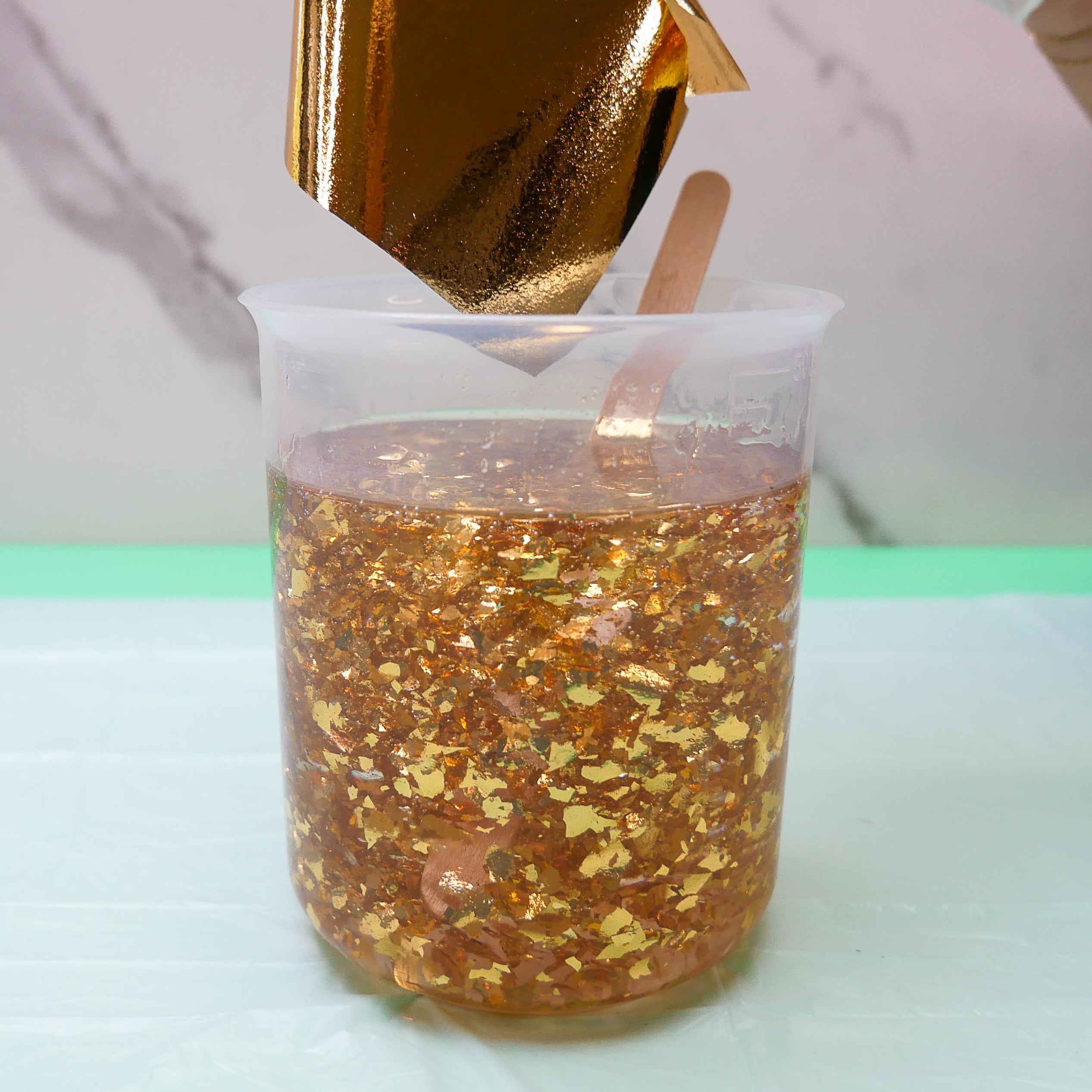 Create a Gold Leaf Resin Tray