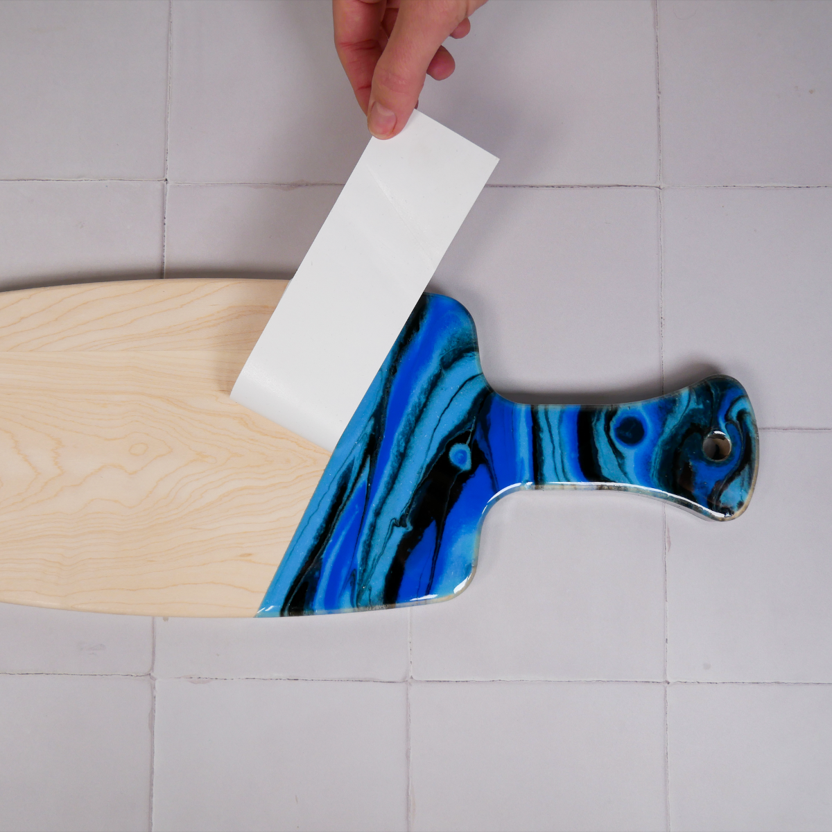 Make a Marbled Resin Board