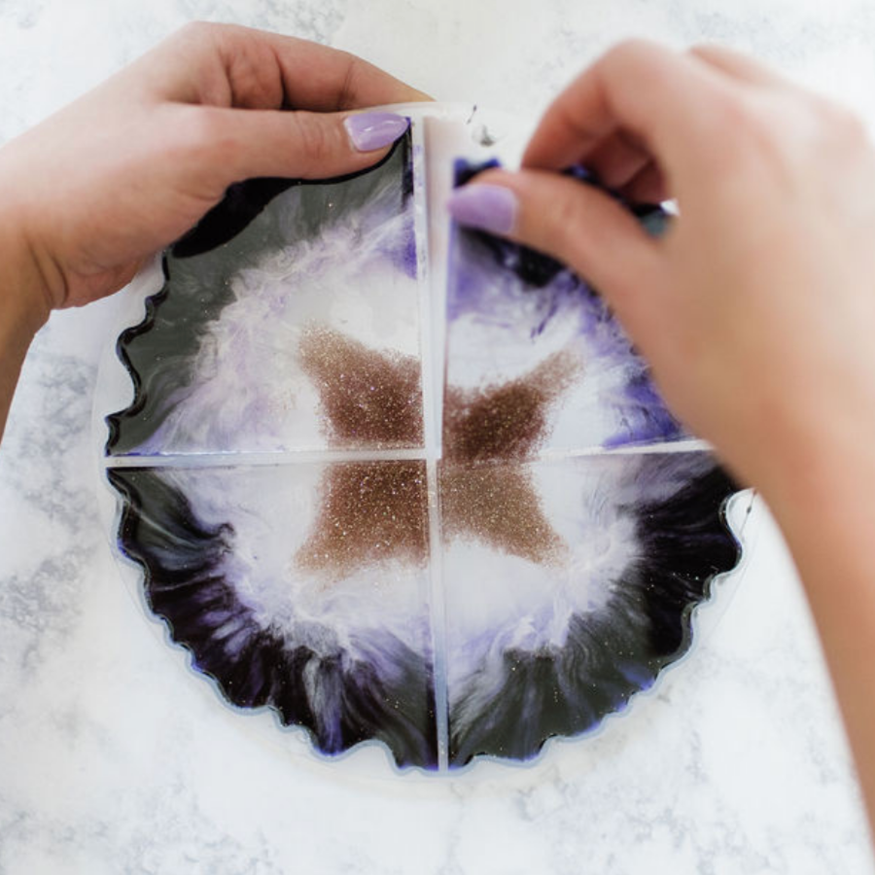 Make Agate Resin Coasters