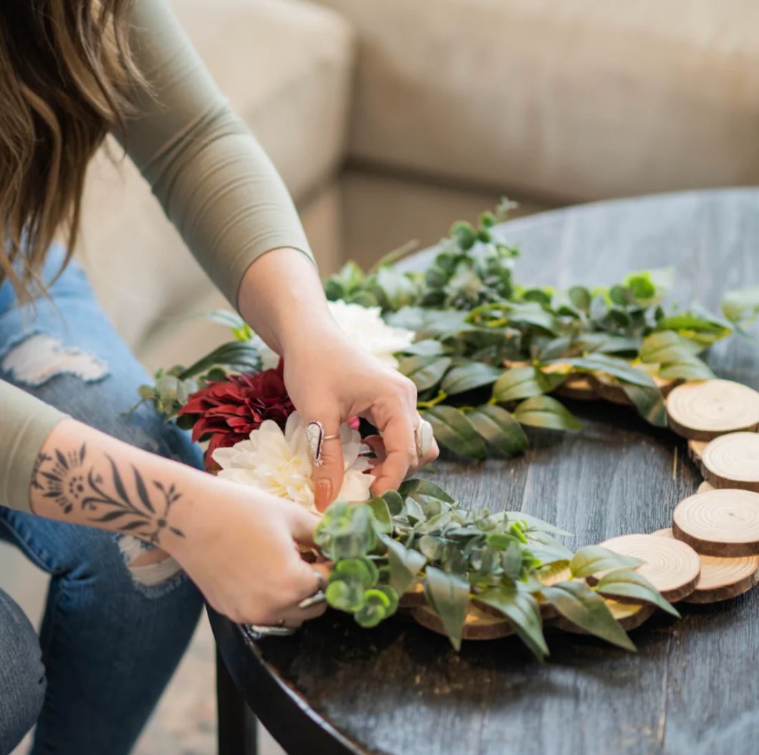 Make a Wood Slice Wreath