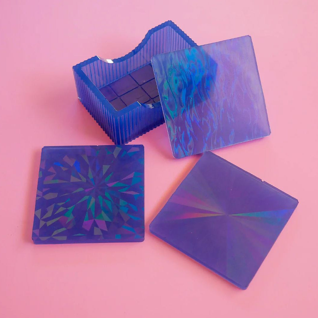 Create Holographic Resin Coasters
