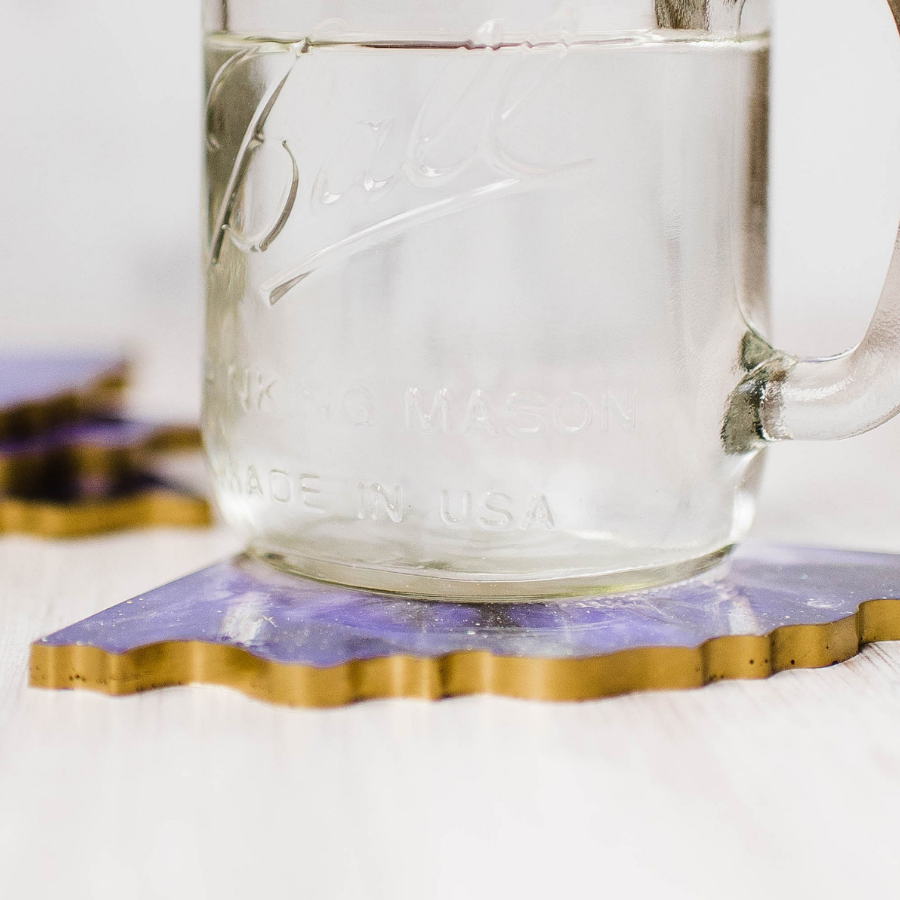 Make Agate Resin Coasters