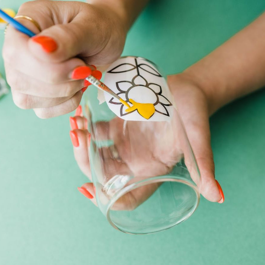 Glass Enamel Painting